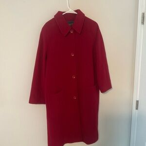 STUNNING CLASSIC PENDLETON RED WOOL WALKER COAT. EXCELLENT CONDITION SIZE 14